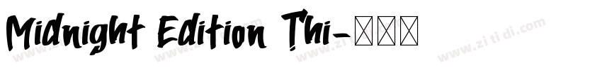Midnight Edition Thi字体转换
